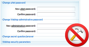 Different passwords o your profile and Control Panel